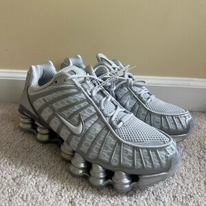Nike Shox TL 'Chrome' White Pure Platinum AR3566-003 Women's Size 8 Shoes
